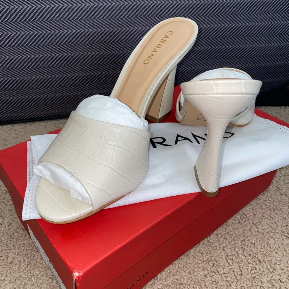 CARRANO GINAL-SLIDE SANDAL NEW
CROCO LEATHER MASCARPONE SIZE 10